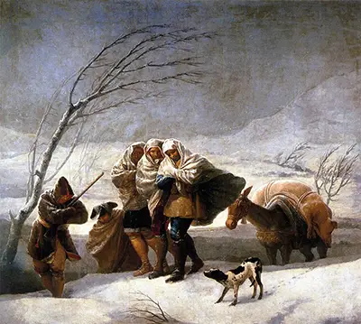 The Snowstorm Francisco de Goya